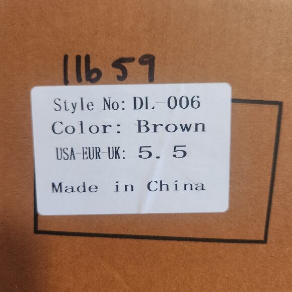 LISMOUS BROWN COWBOY BOOTS WOMENS SIZE 5.5 NEW - Picture 7 of 7